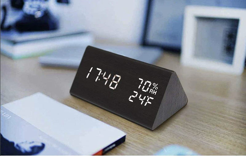 Start and End Your Day Better: A Wooden LED Alarm Clock for Balanced Living