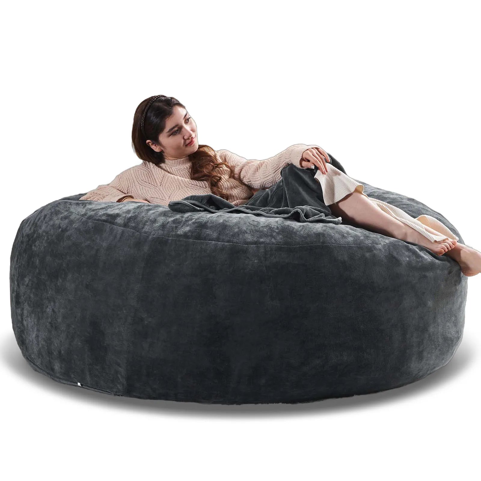 Bean Bag Chair with Filling Included Big Bean Bags Couch for Adults Giant Beanbag Lazy Sofa for Living Room Bedroom