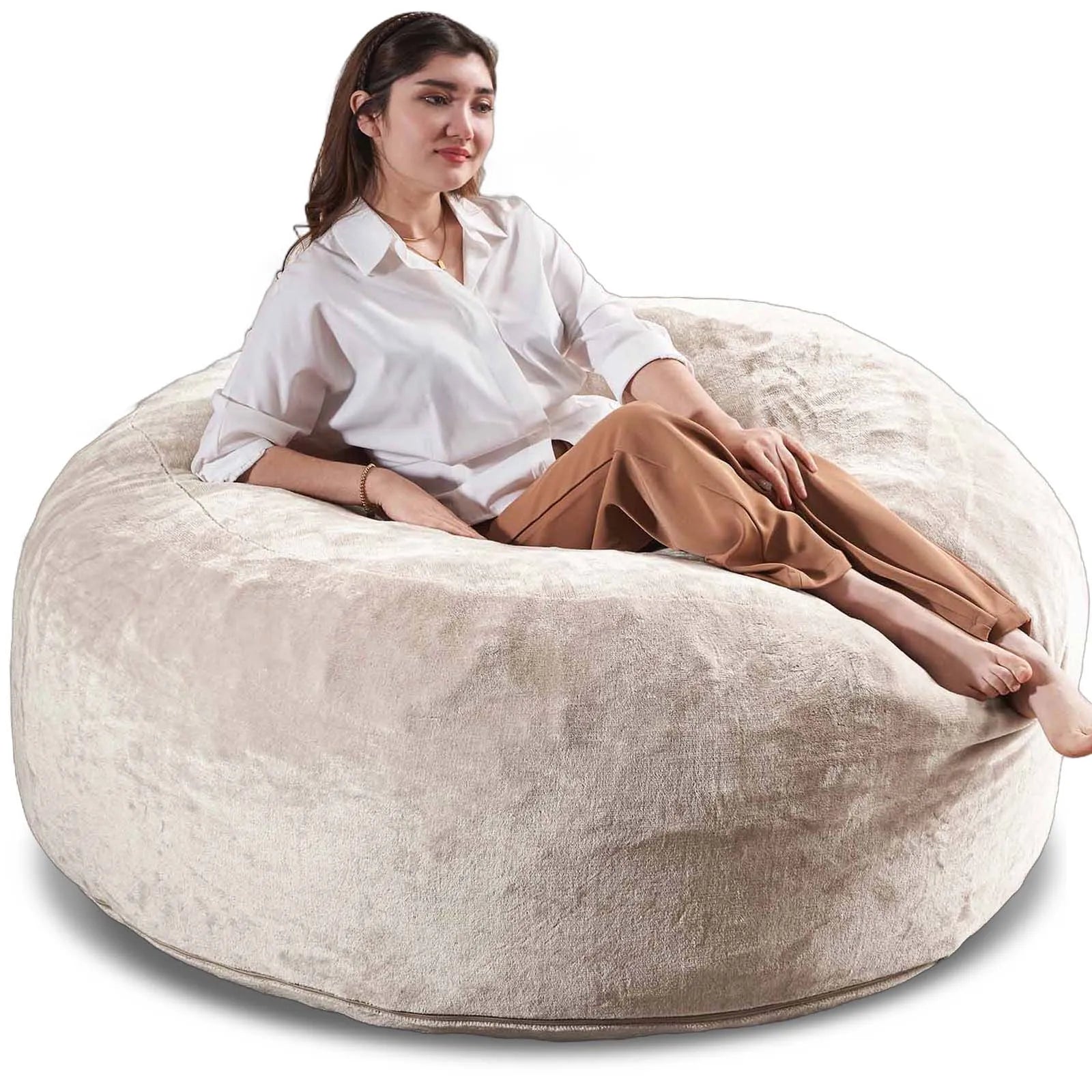 Bean Bag Chair with Filling Included Big Bean Bags Couch for Adults Giant Beanbag Lazy Sofa for Living Room Bedroom