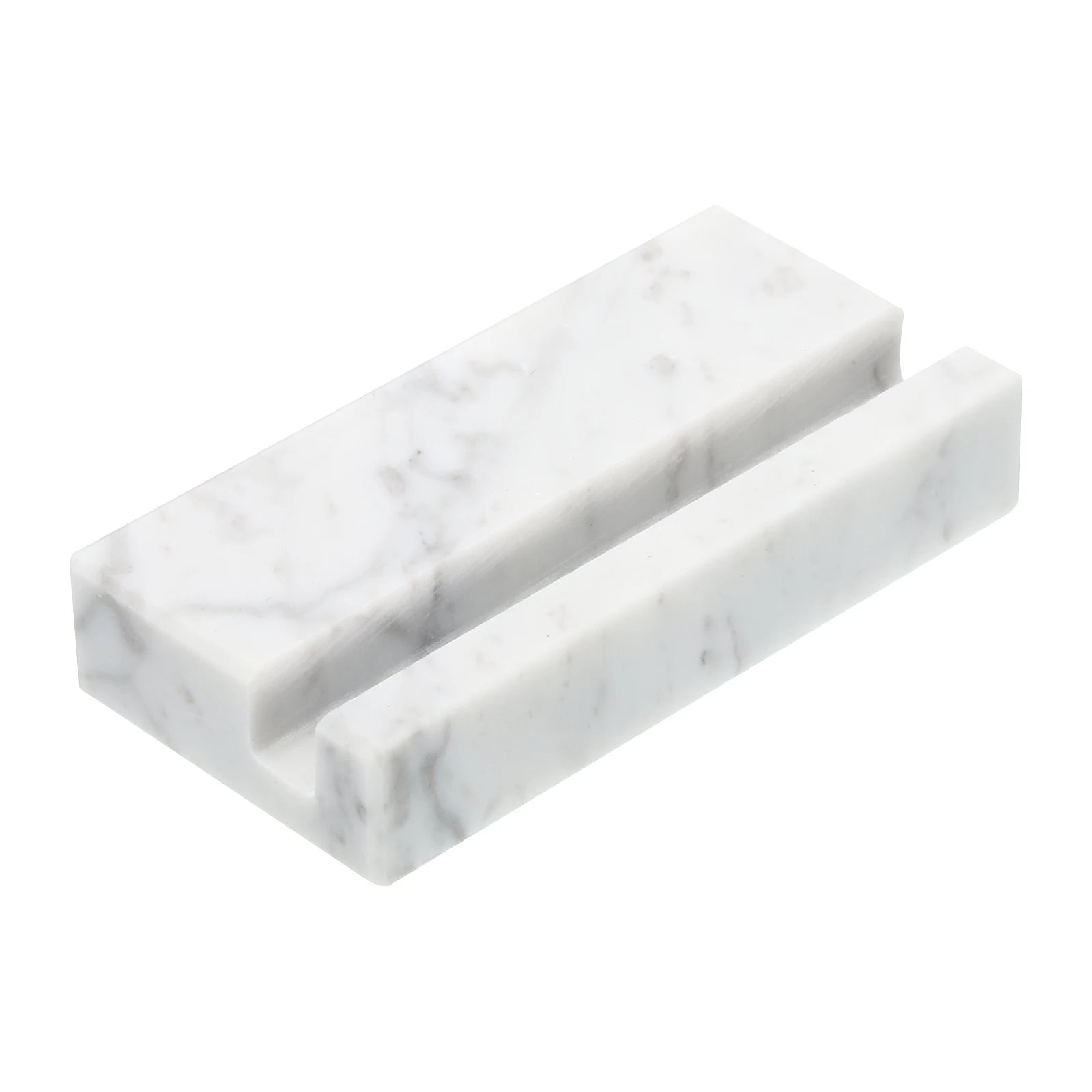 1/2Pcs Business Card Holder for Desk Marble Business Card Holders Stone Card Stand Organizer Cards Display for Office