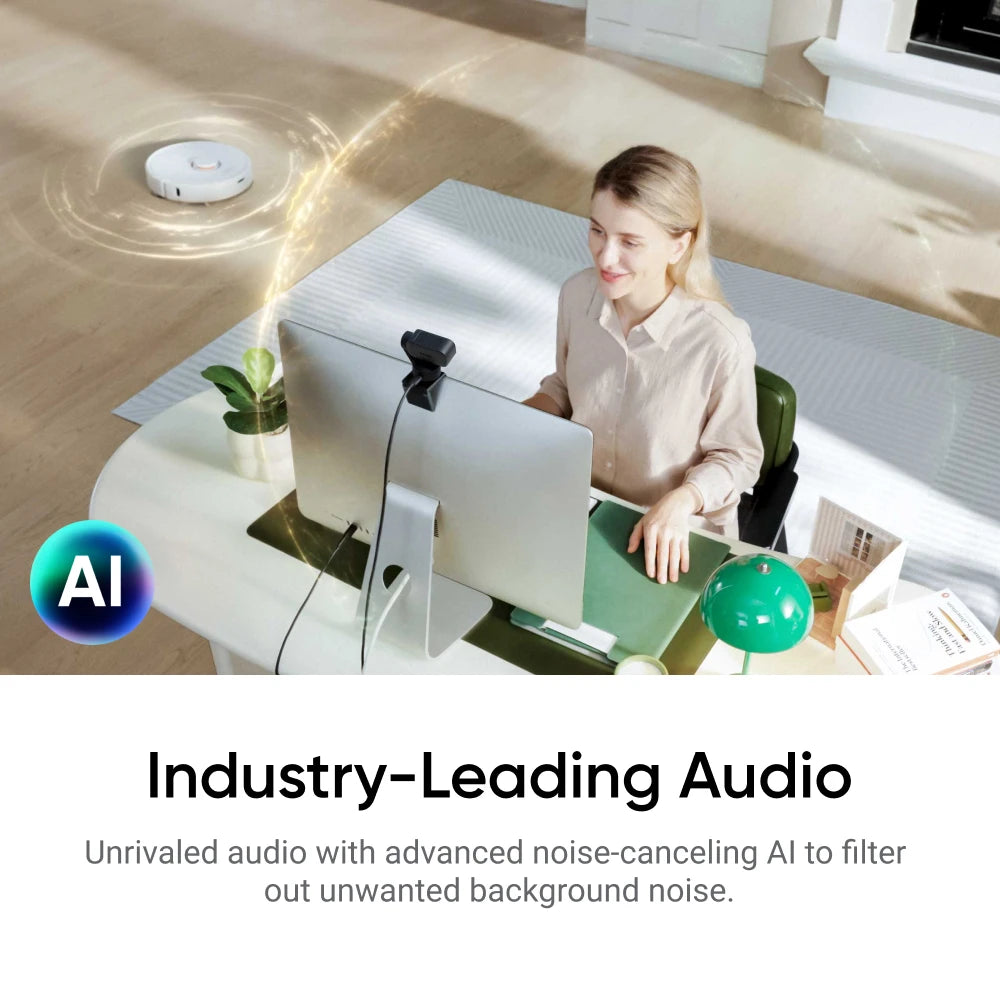 Insta360 Link 2 & 2C- PTZ 4K Webcam for PC/Mac 1/2’’ Sensor AI Tracking HDR AI Noise-Canceling Mic Gesture Control