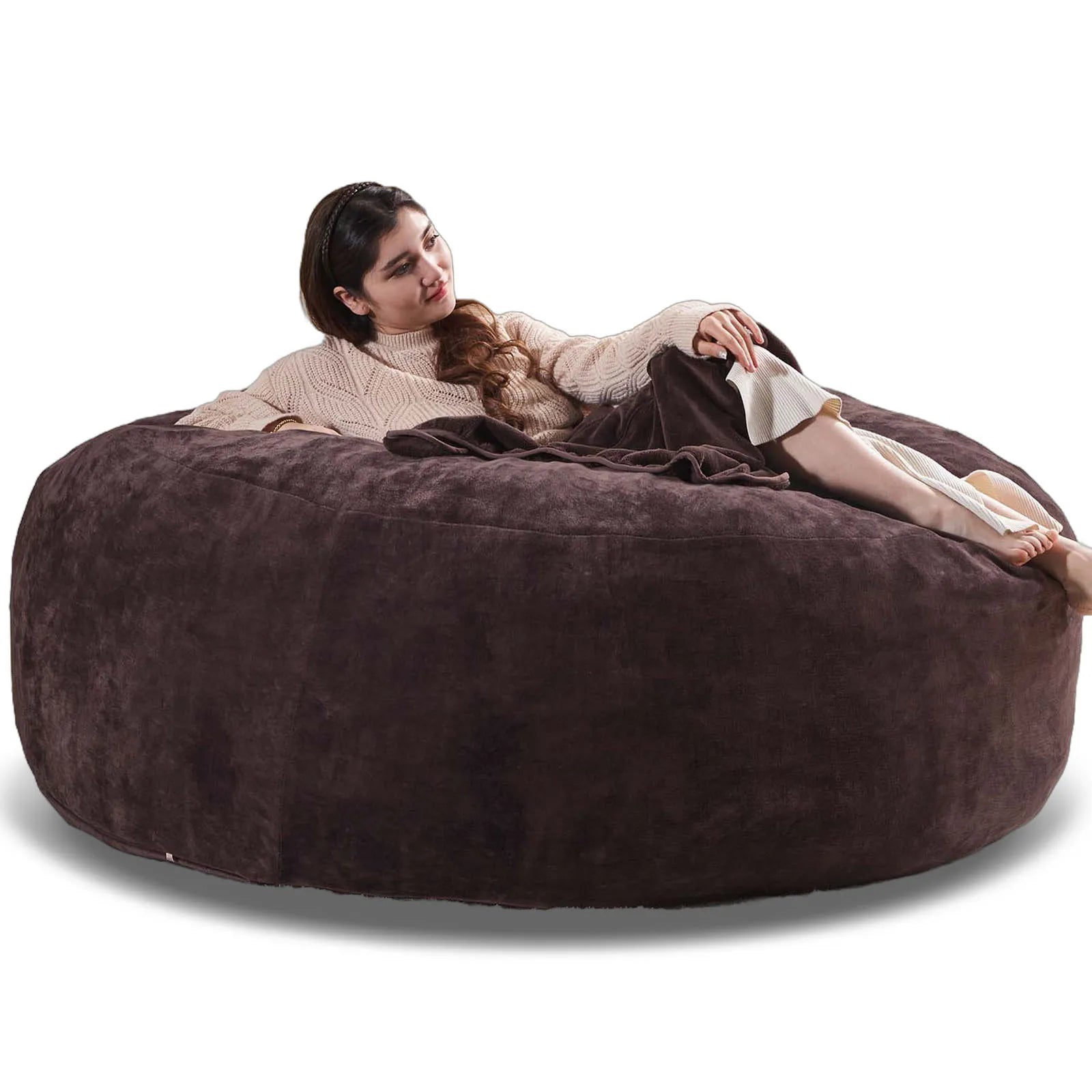 Bean Bag Chair with Filling Included Big Bean Bags Couch for Adults Giant Beanbag Lazy Sofa for Living Room Bedroom