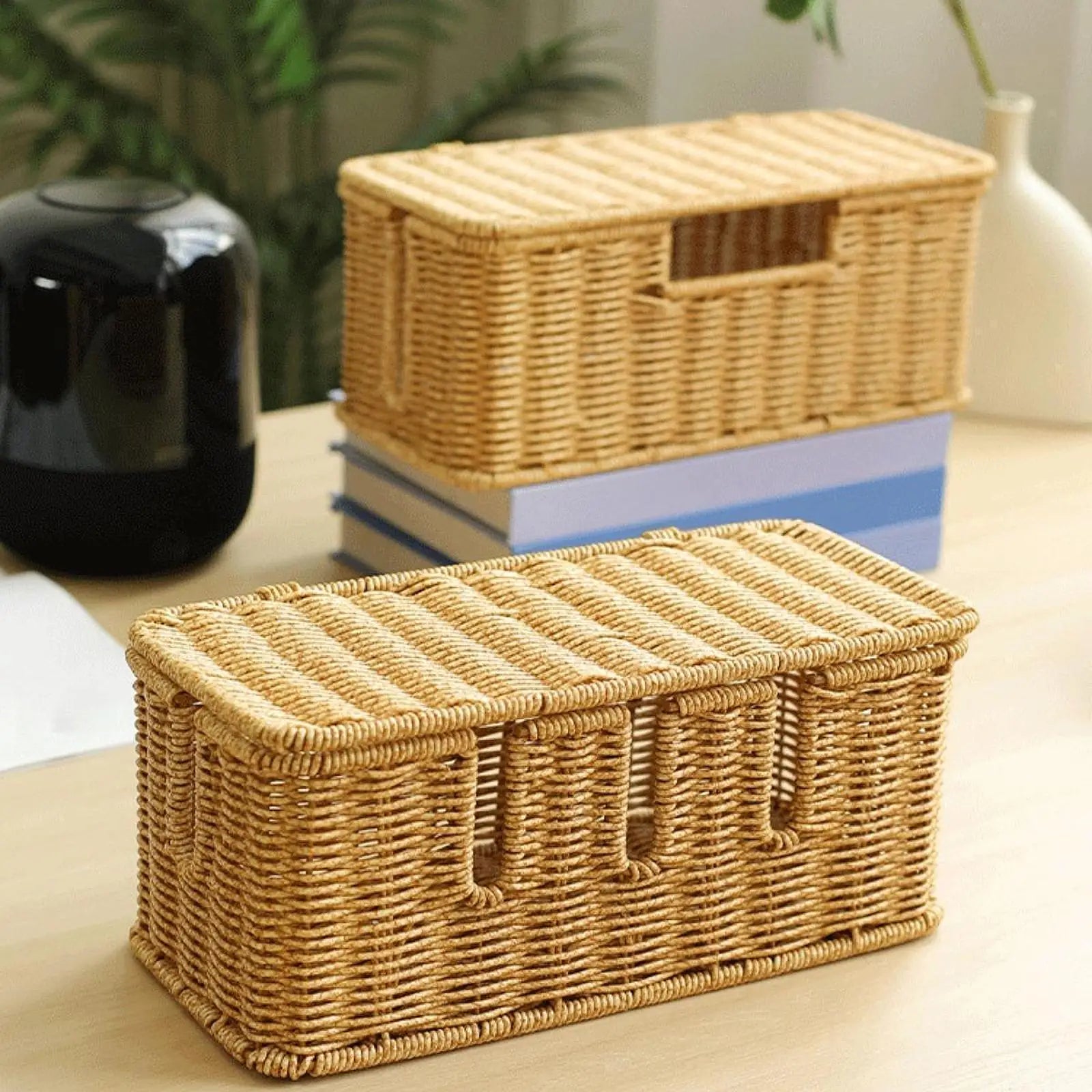 Cable Management Box Wire Storage Cable Box Desk Cord Hider Cable Cord Organizer for Cover TV Wires Computer Cords