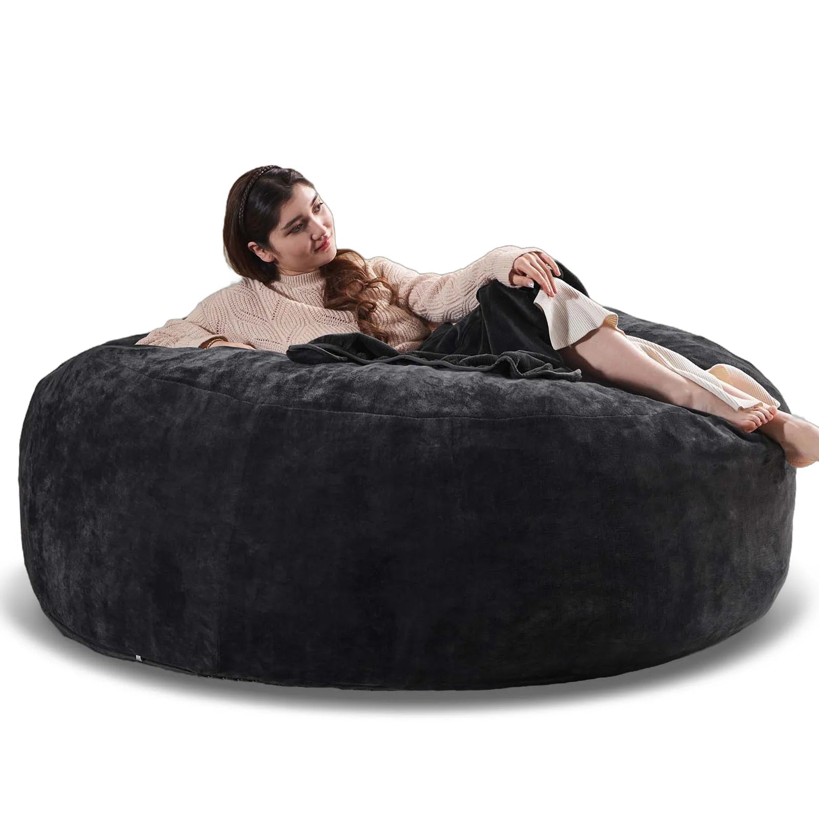 Bean Bag Chair with Filling Included Big Bean Bags Couch for Adults Giant Beanbag Lazy Sofa for Living Room Bedroom