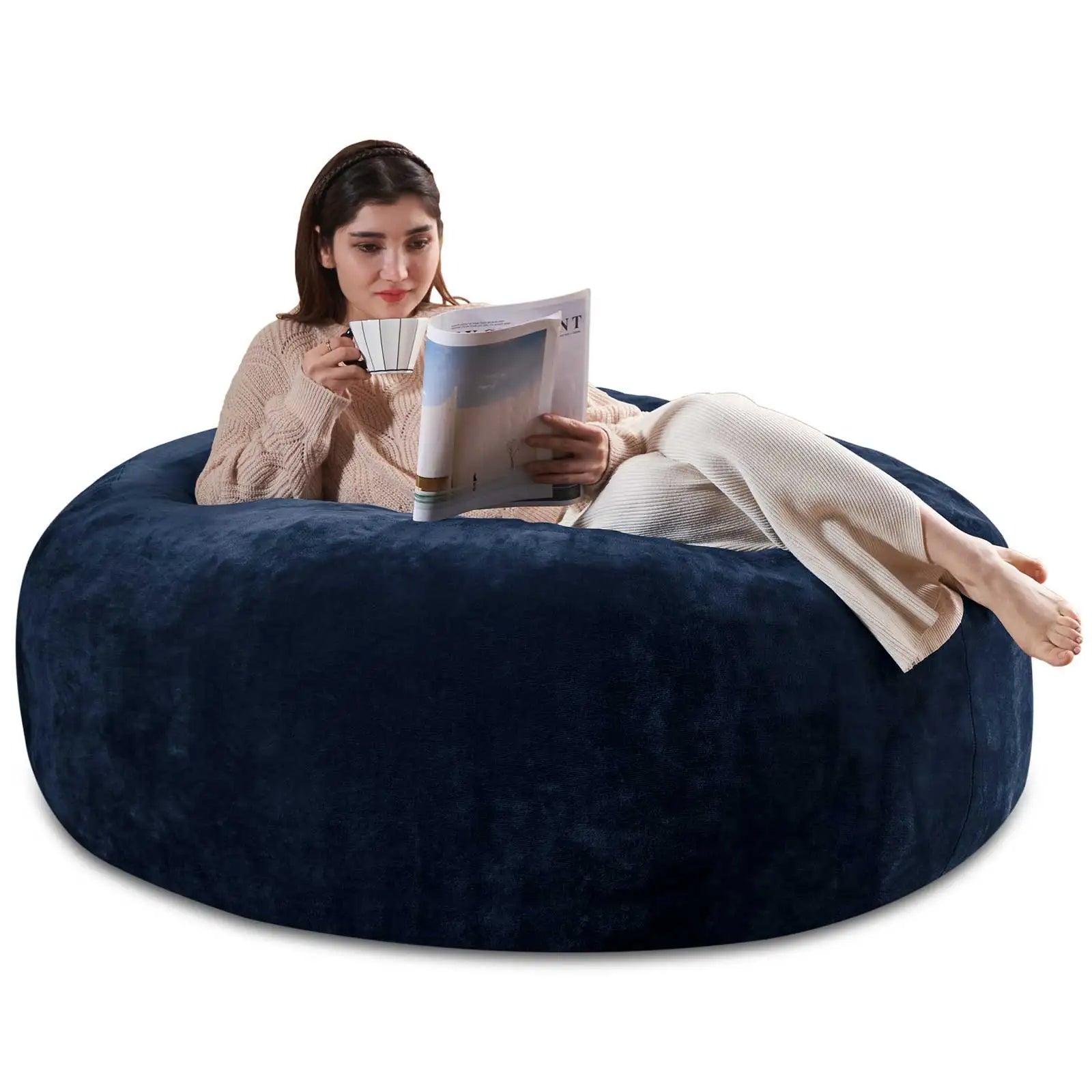 Bean Bag Chair with Filling Included Big Bean Bags Couch for Adults Giant Beanbag Lazy Sofa for Living Room Bedroom