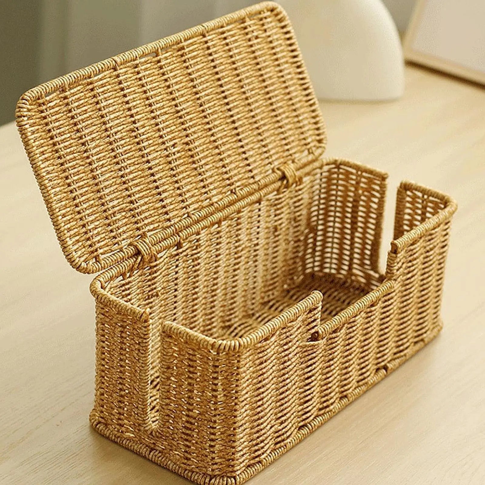 Cable Management Box Wire Storage Cable Box Desk Cord Hider Cable Cord Organizer for Cover TV Wires Computer Cords