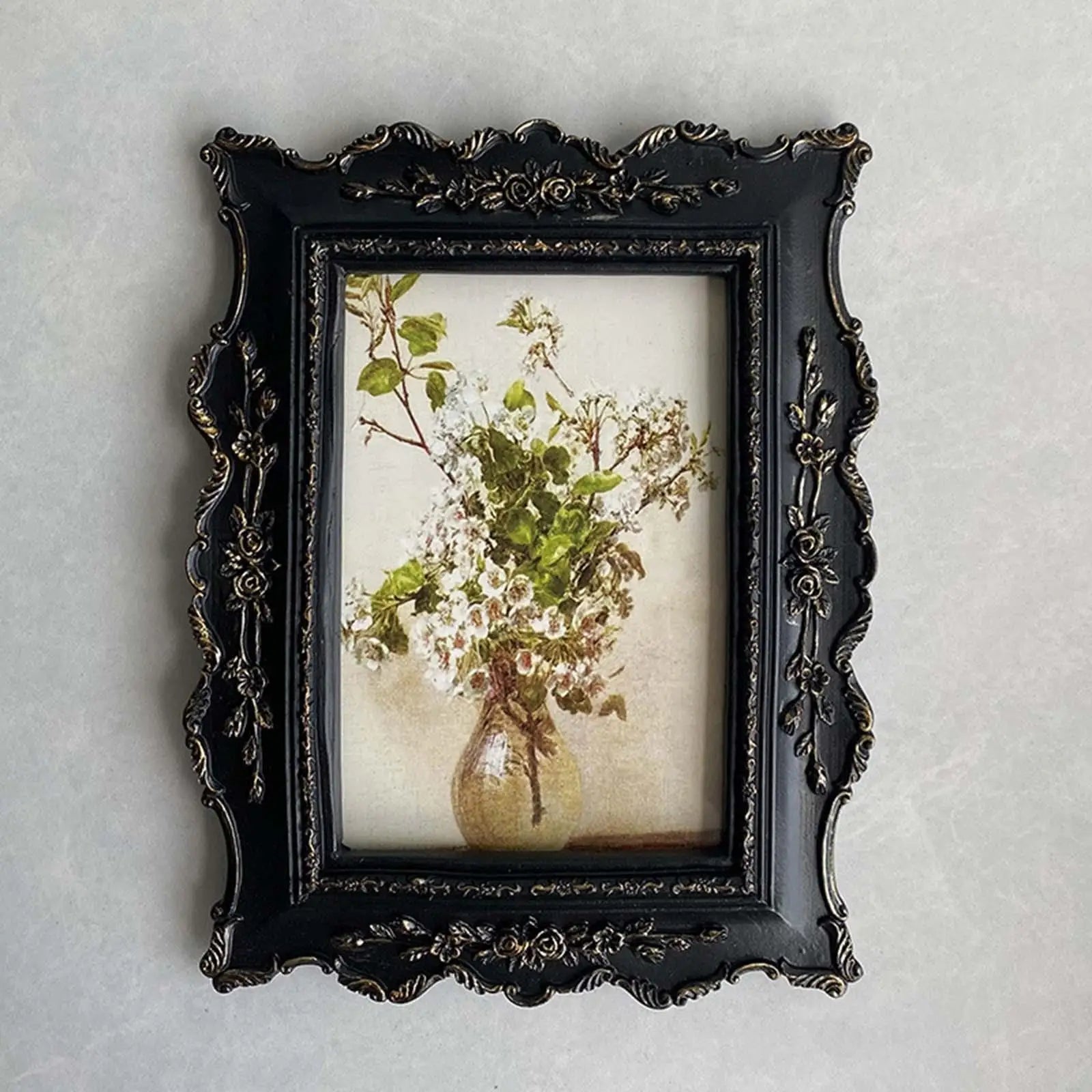 Picture Frame Elegant Craft Photo Display Home Decor Ornate Vintage Design for Office Graduation Wedding Living Room