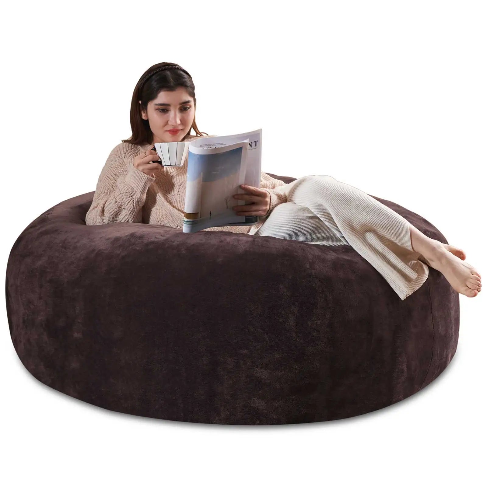 Bean Bag Chair with Filling Included Big Bean Bags Couch for Adults Giant Beanbag Lazy Sofa for Living Room Bedroom