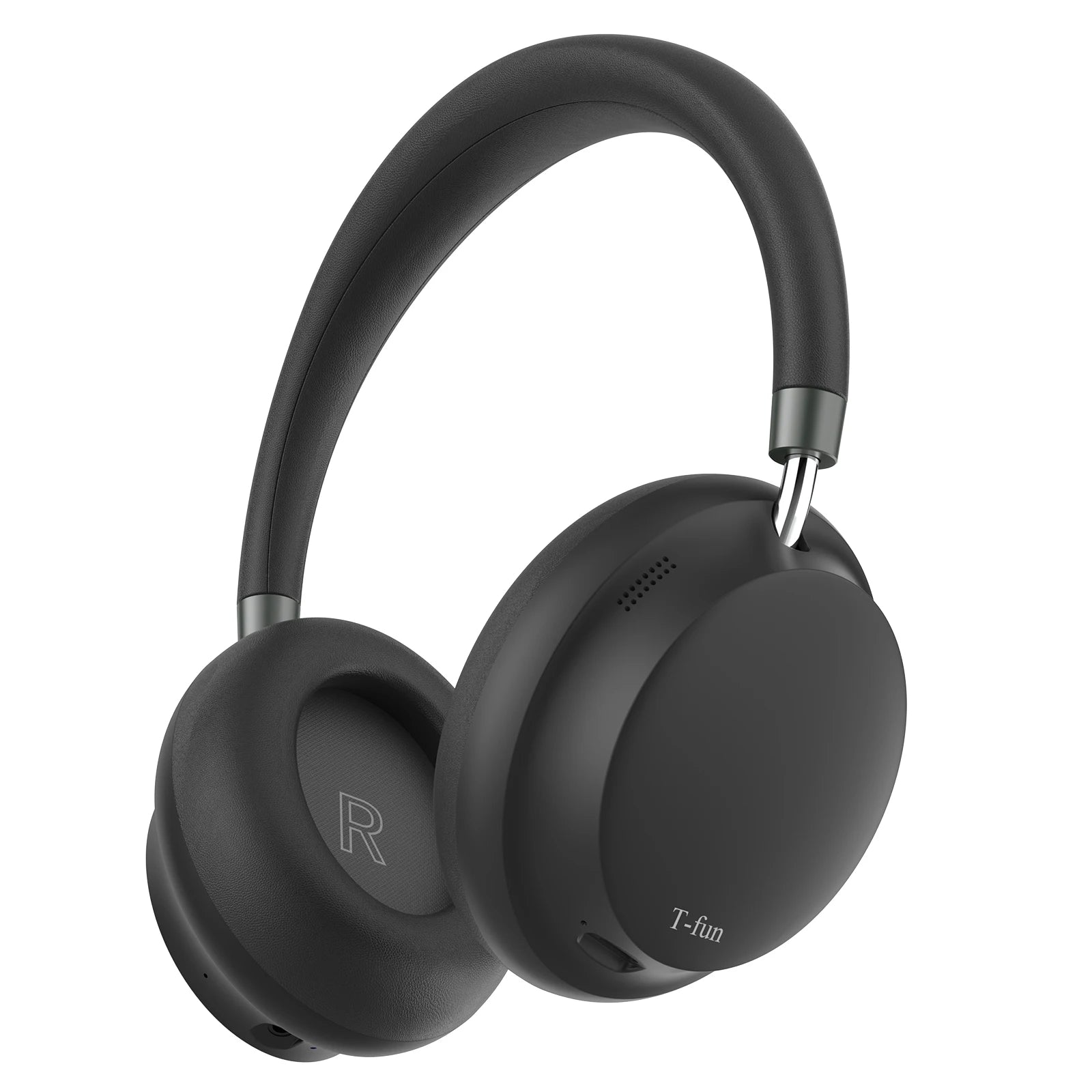 APP T-fun NC45 Bluetooth Active Noise Cancelling Headphones Comfortable Wireless Over Ear Headphones with Mic Hi-Res