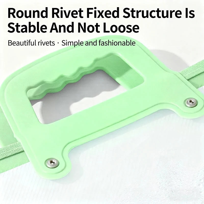 HUAJIE A3 Document Bag PP File Folder Large Capacity Transparent Brochure Storage Bag with Handle for Office School