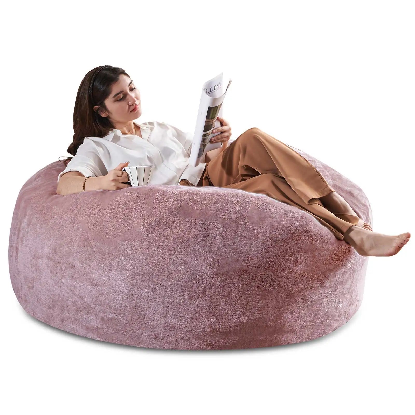 Bean Bag Chair with Filling Included Big Bean Bags Couch for Adults Giant Beanbag Lazy Sofa for Living Room Bedroom