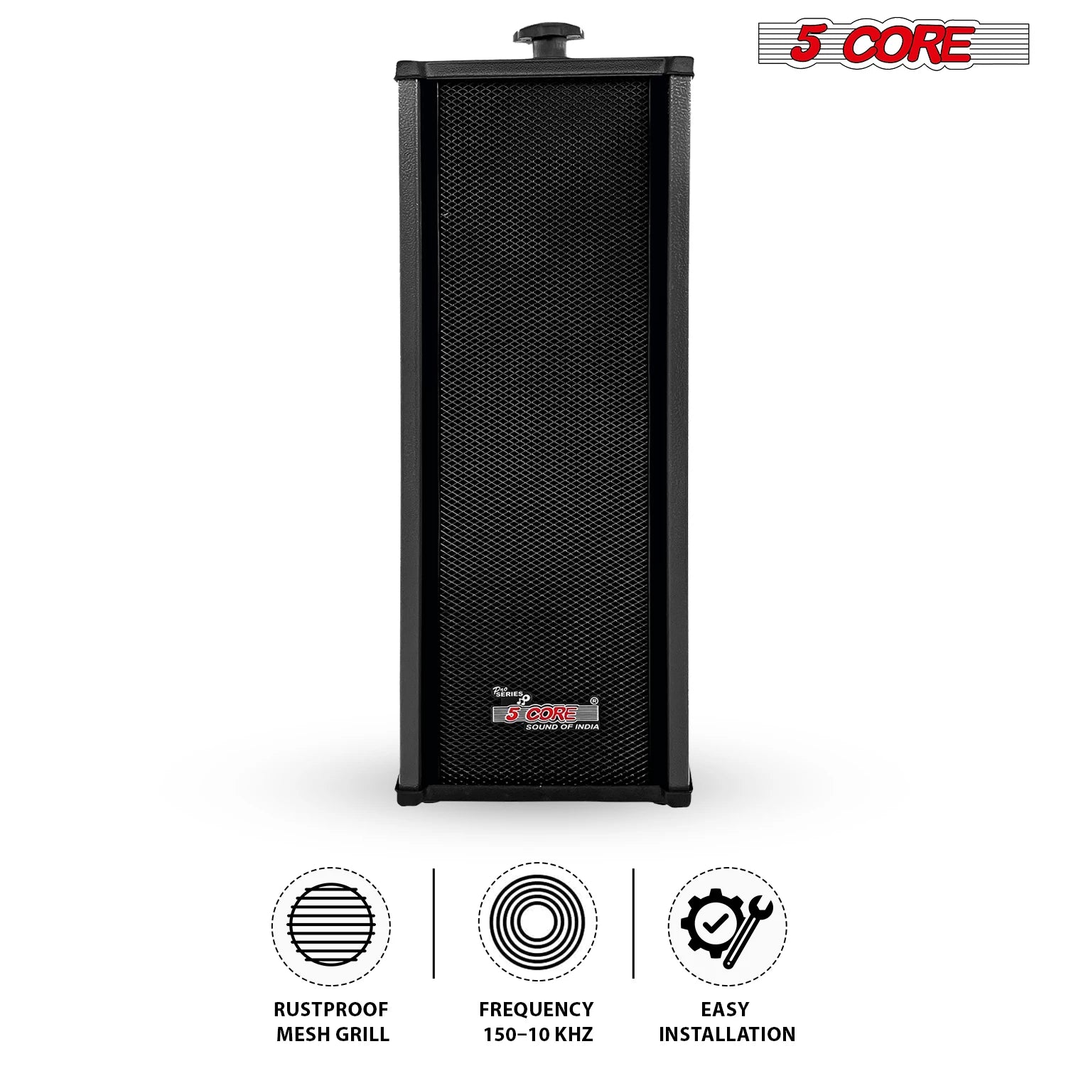5 Core Outdoor Speakers Stereo In Wall 100W Peak Passive Home Audio System 15TG 2Pcs
