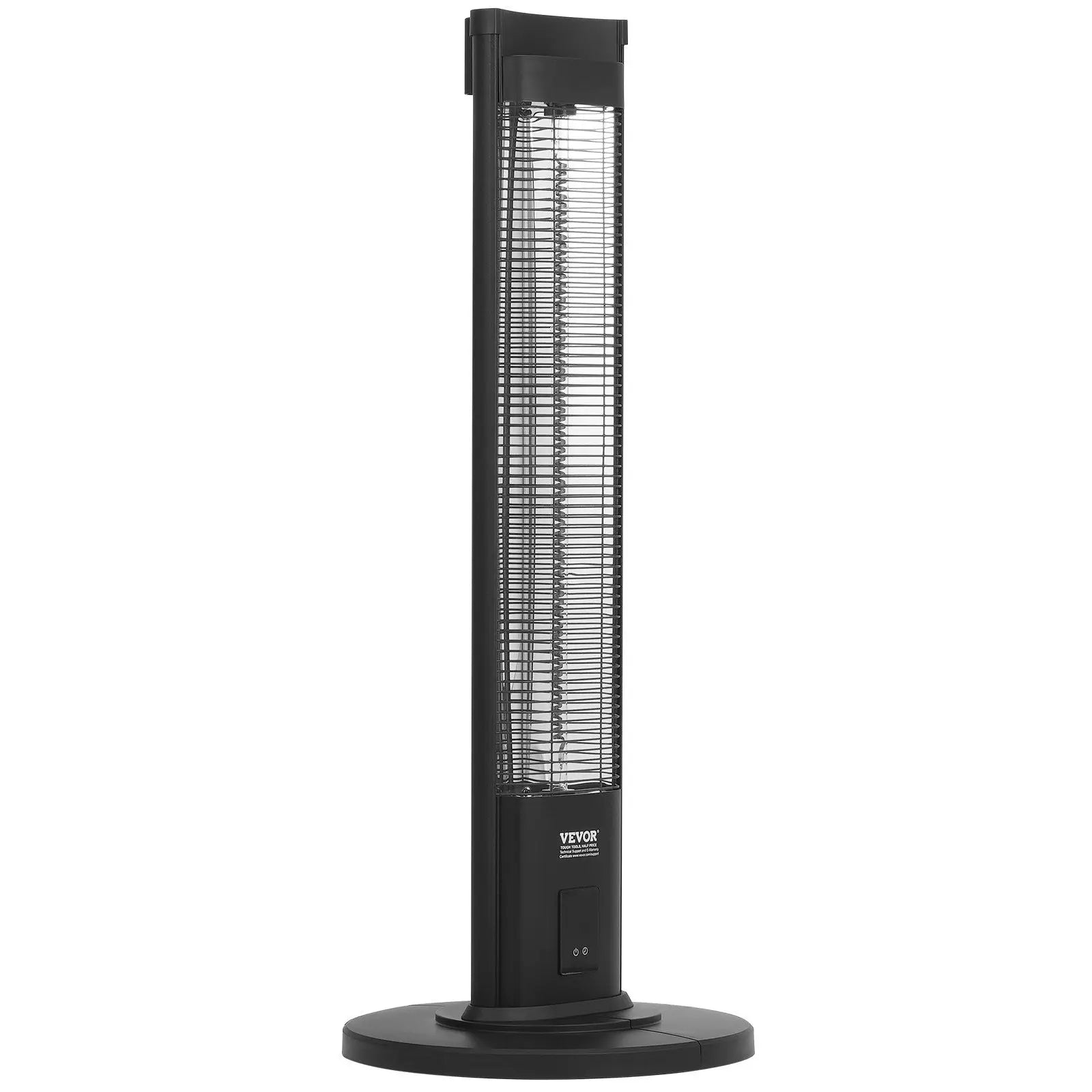 1500W Electric Space Heater Patio Heater with Thermostat Heating Fan Warm Air Blower Household Bedroom Office Infrared