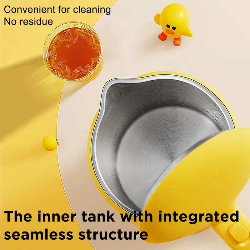 Joy 1.7L oung electric kettle 304 stainless steel double layer anti-scalding boiling water pot 1800W cartoon friend