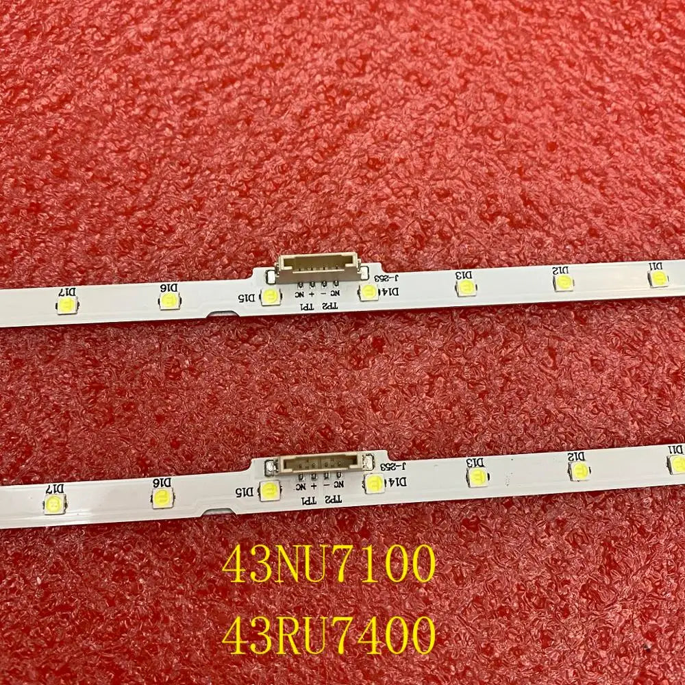 LED strip(2)for Samsung UE43N5510 43NU7100 UE43NU7100 UN43NU7100 UE43NU7100U AOT_43_NU7100F UE43NU7120U UE43NU7170U