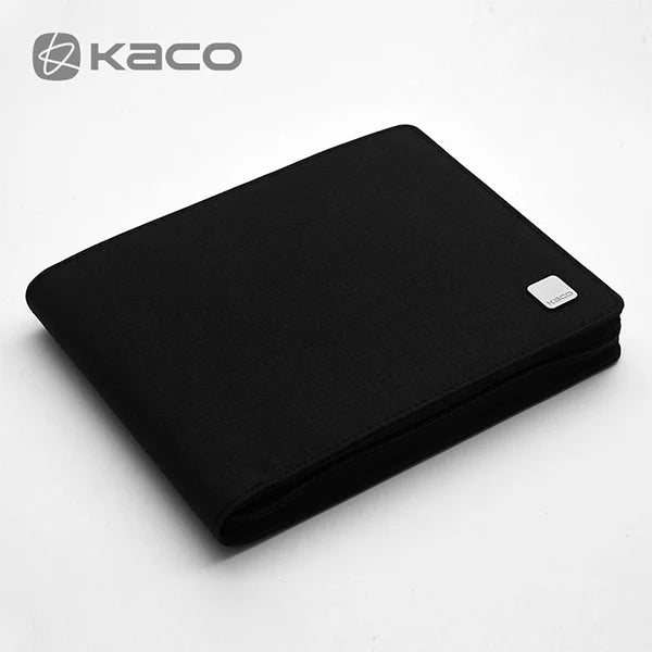 KACO KacoGreen ALIO Pen Storage Bag For 10 20 pens zipper warterproof pen storage bag Black Sign Pen Case Holder Pouch