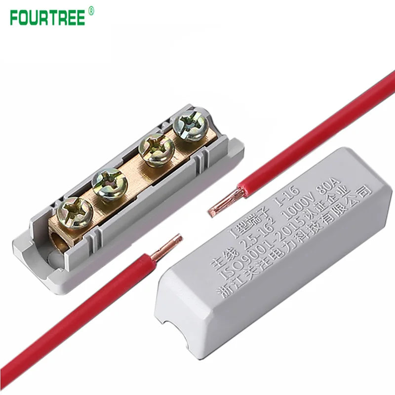 Terminal Block High Power I-Type Wire Cable Connector Quick Electrical Wiring Junction Box I-16/25/35/50 2.5-50mm2