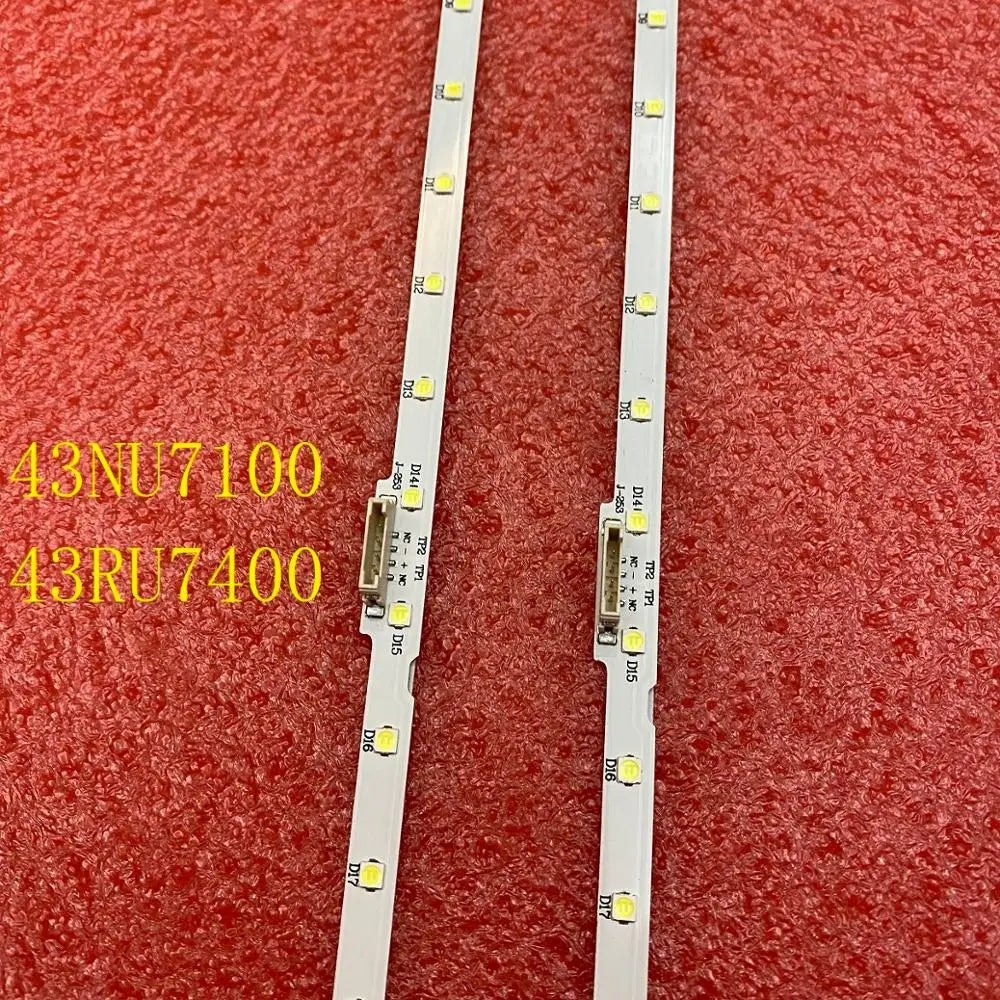 LED strip(2)for Samsung UE43N5510 43NU7100 UE43NU7100 UN43NU7100 UE43NU7100U AOT_43_NU7100F UE43NU7120U UE43NU7170U