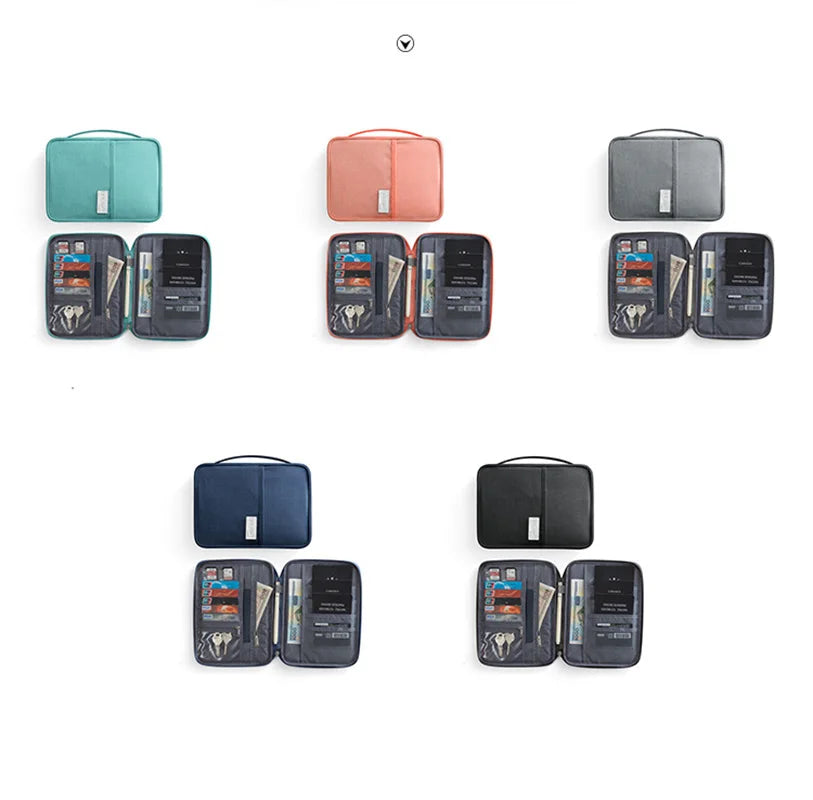 Family Passports Holder Creative Waterproof Document Case Organizer Travel accessories Document Bag Cardholder