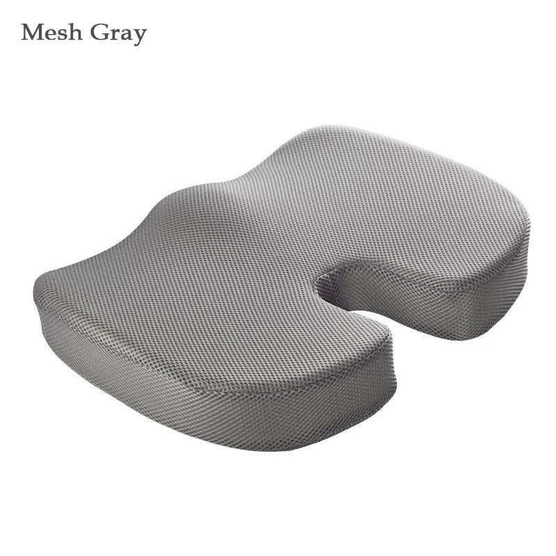 Orthopedics Hemorrhoids Seat Cushion Memory Foam Car Rebound Cushion Office Chair Lumbar Support Pain Relief Breathable