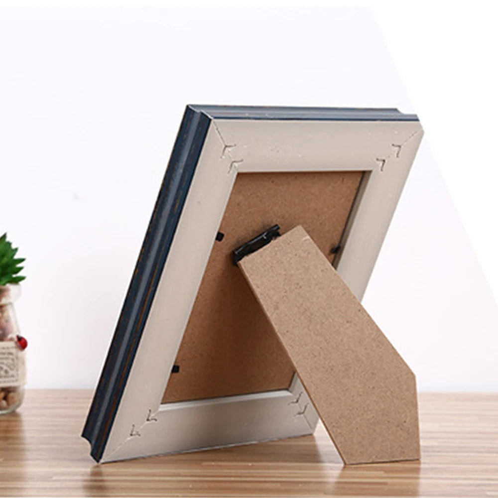 Photo frame retro blue 5 x 7 photo frame home office for photo frame unique design Christmas Valentine’s Day gift