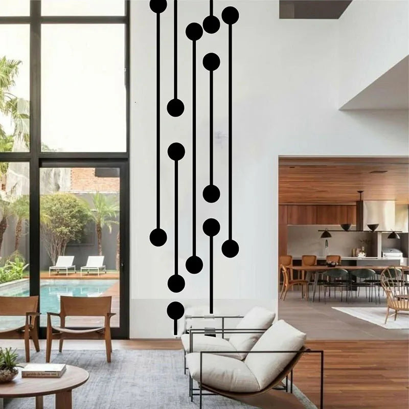 Large Geometric Digital Circuit Wall Sticker Office Living Room Circuit Board Wall Decal Kids Room Playroom Vinyl Home