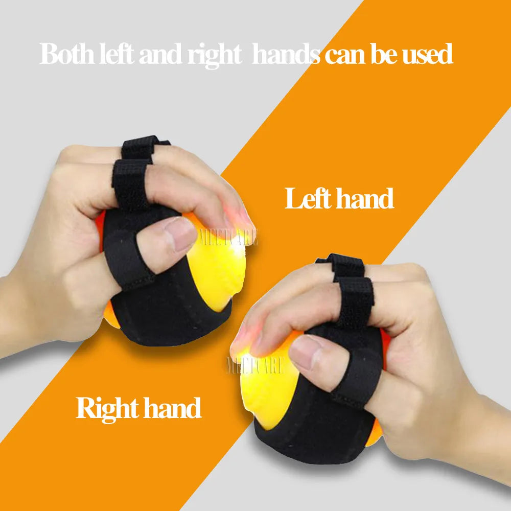 Electric Hand Massage Ball Hot Compress Stroke Hemiplegia Finger passive training improve finger cramps and finger