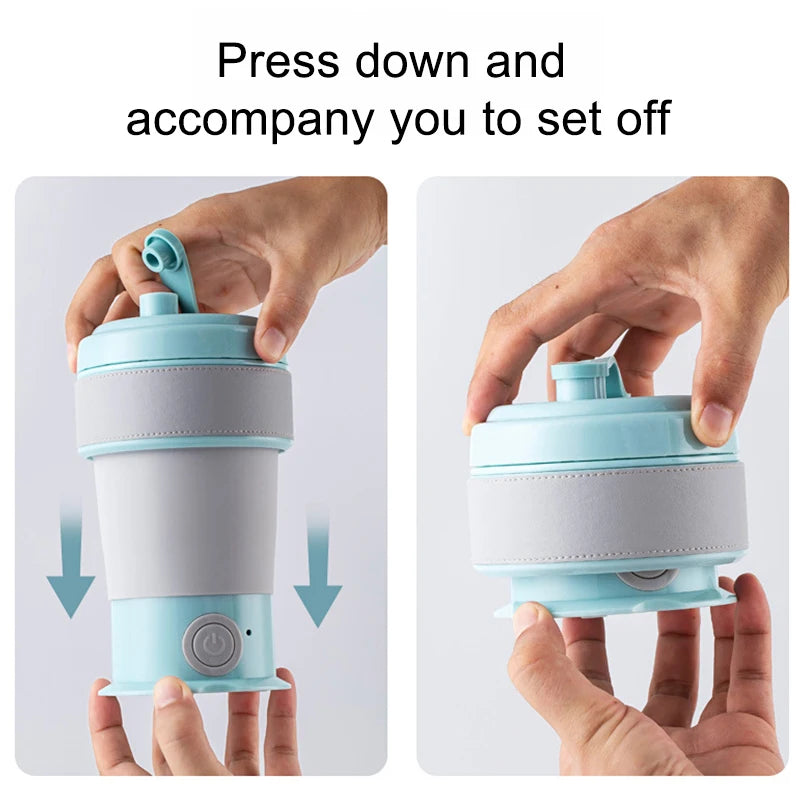 Portable kettle foldable electric kettle travel hot water boiling water household 304 small electric heating automatic