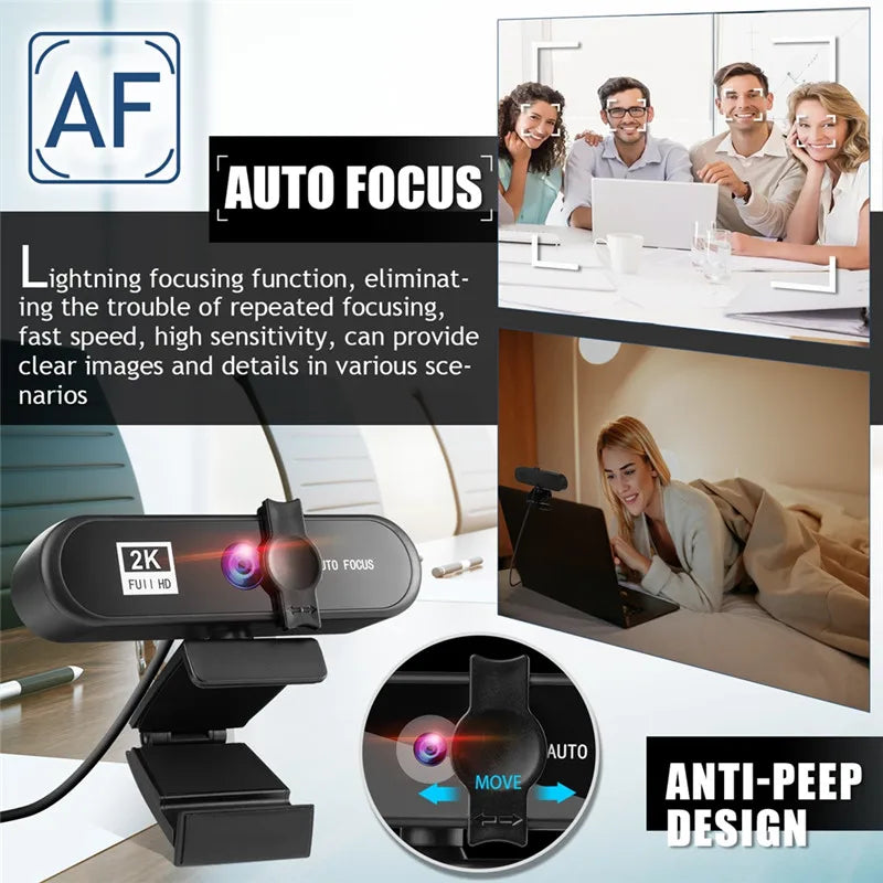 8K 4K Webcam Sailvde Conferentie Pc Webcam With Gift Tripod Autofocus Usb Web Camera Laptop Mini Camera 1080P