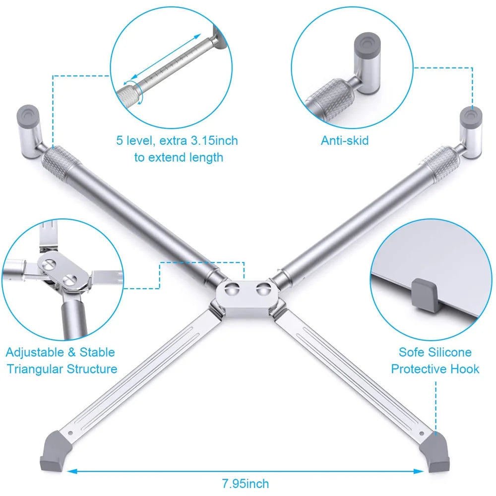Portable Laptop Stand Aluminum Alloy Holder Foldable Universal Notebook PC Riser Support for Macbook Pro Android