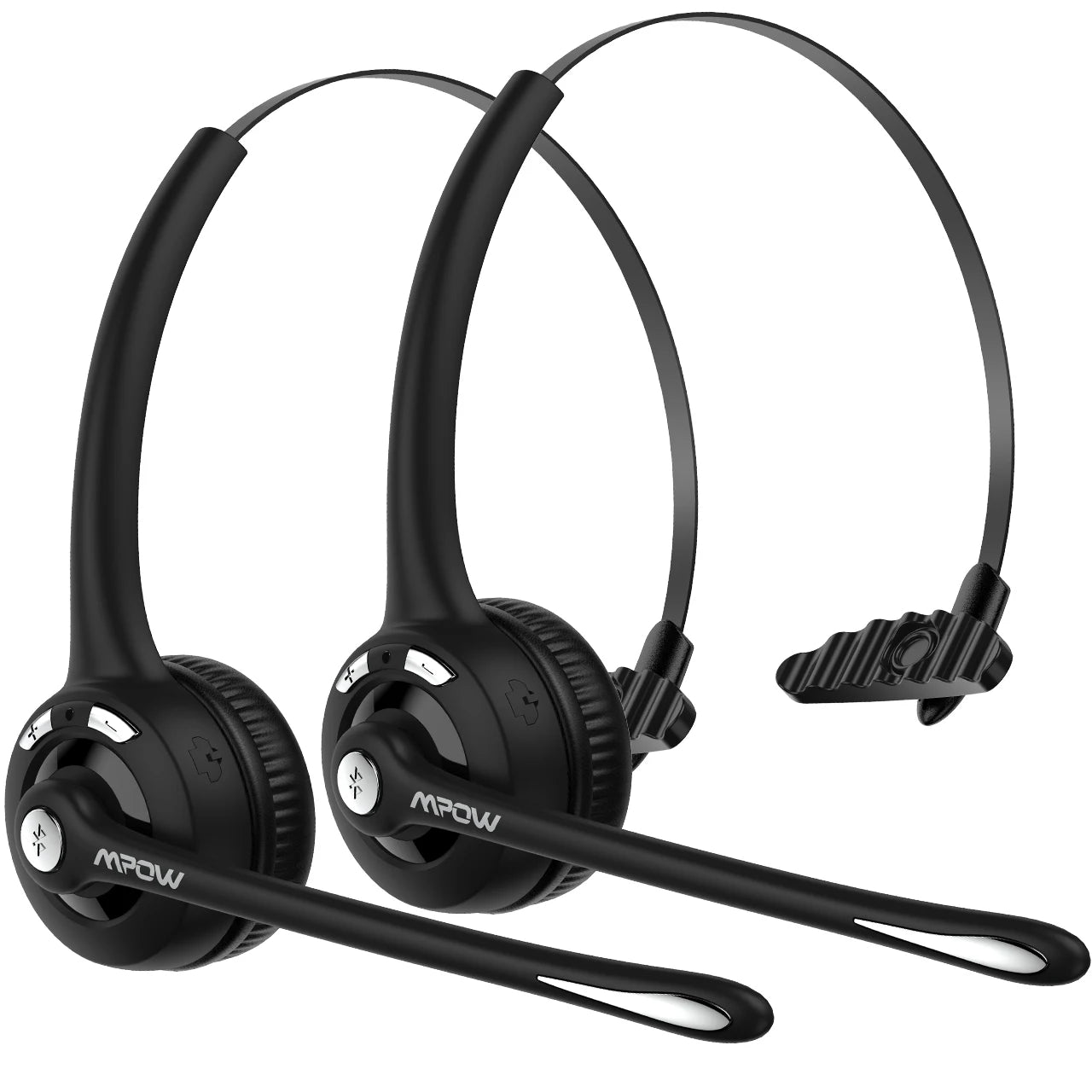 1/2 pack Mpow Pro Office Wireless Bluetooth V5.0 headphone With Microphone 13H Talking Time For Driver Call Center