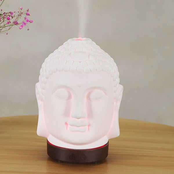 100ml Essential Oil Diffuser Buddha head Humidifier With Night Lamp Aromatherapy Mist Foger Maker Essential Oil Diffuse