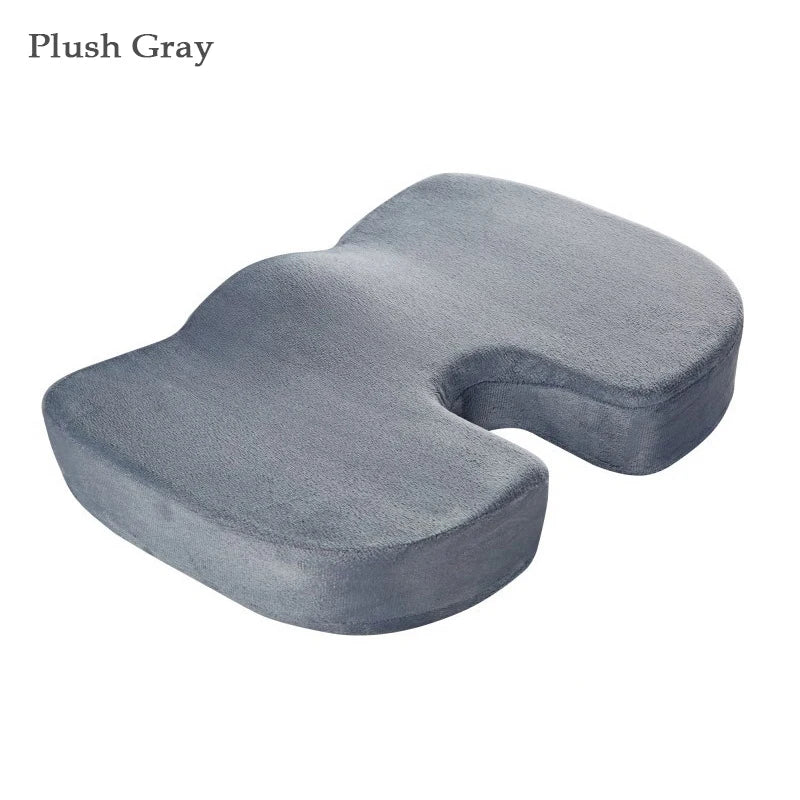 Orthopedics Hemorrhoids Seat Cushion Memory Foam Car Rebound Cushion Office Chair Lumbar Support Pain Relief Breathable