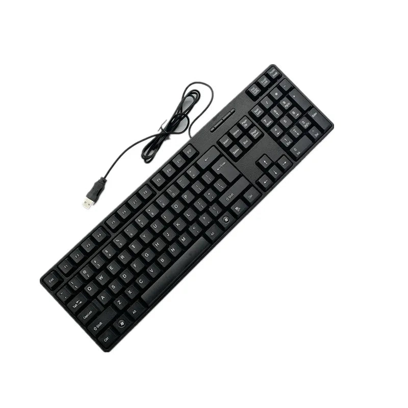 Spanish French Russian Arabic Letter keycaps Keyboard Gaming Keyboard Usb Wired 104 Keys For Computer - Desktop