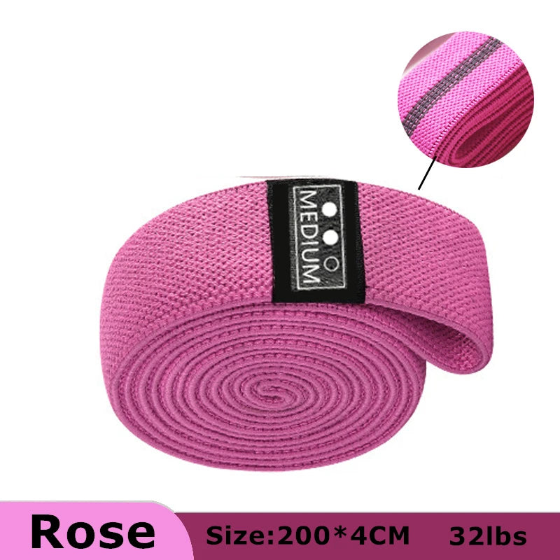 1Pcs Long Resistance Stretch Bands Exercise Fitness Loop Band Set for Leg Thigh Hip Squat Booty Full Body At Gym Home