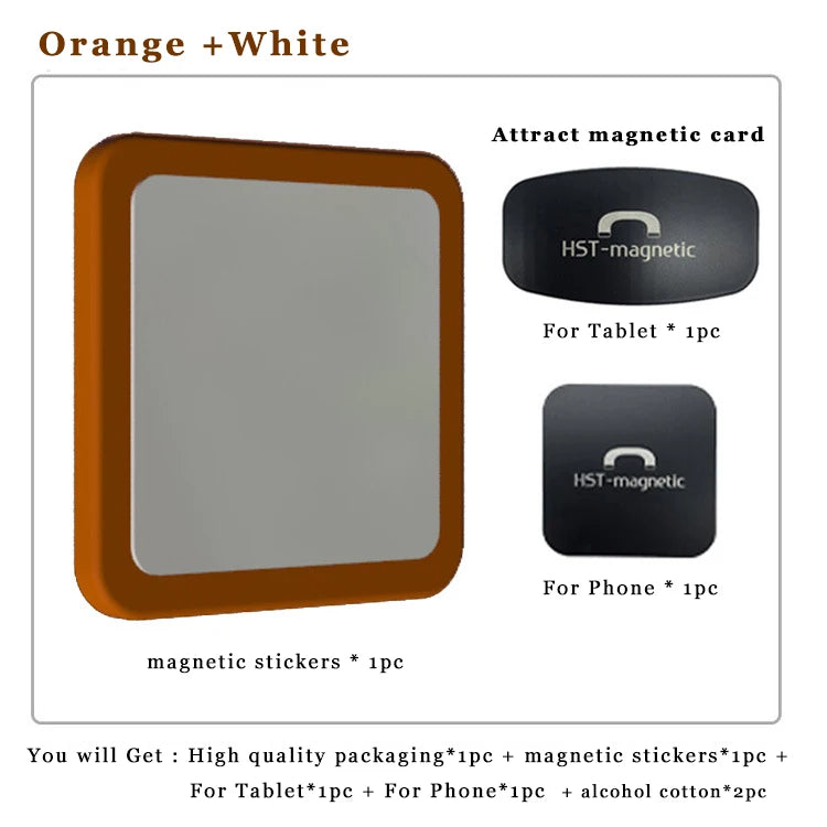 Wall Mount Tablet Magnetic Stand Magnet Adsorption to pick-and-place For iPad Air Mini For phone For Kindle PW - Orange