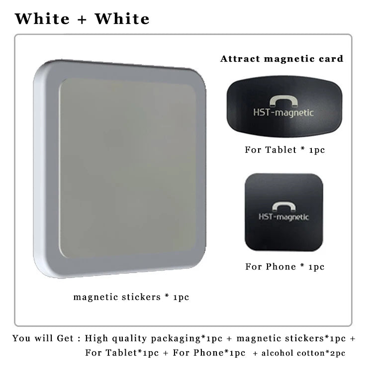 Wall Mount Tablet Magnetic Stand Magnet Adsorption to pick-and-place For iPad Air Mini For phone For Kindle PW - White