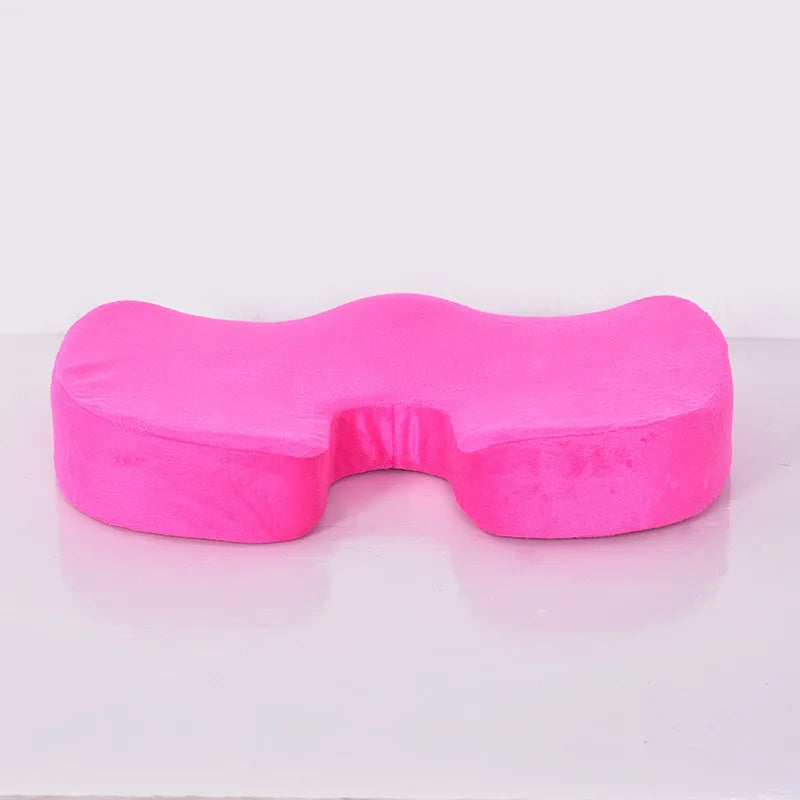 2 In 1 Bamboo Fiber Memory Foam Seat Cushion Back Cushion Slow Rebound Waist Support Set for Home Office Health Care