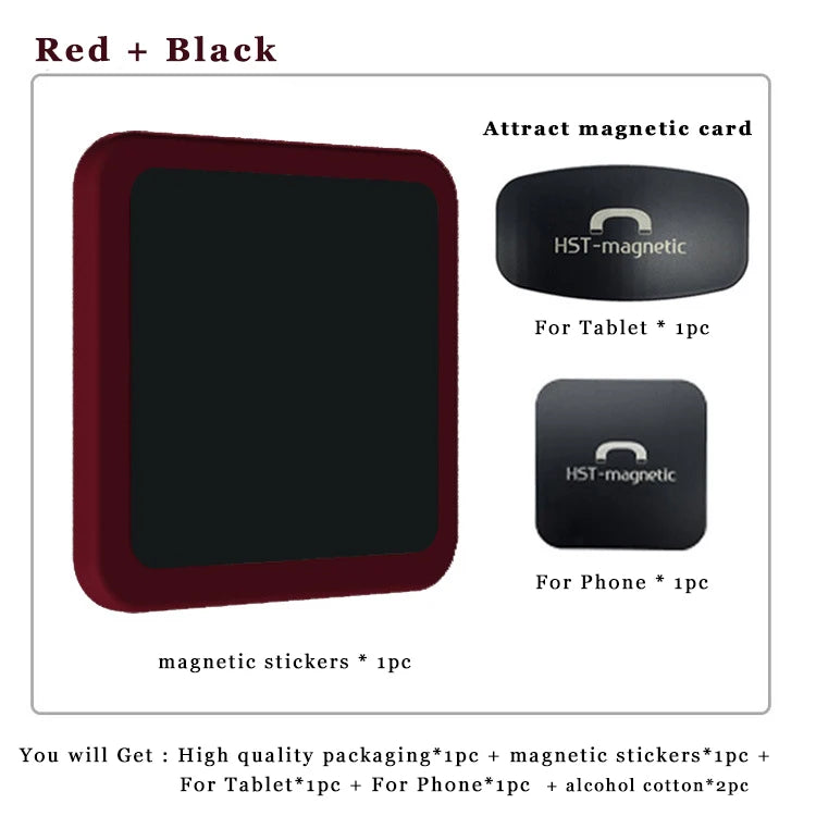 Wall Mount Tablet Magnetic Stand Magnet Adsorption to pick-and-place For iPad Air Mini For phone For Kindle PW - Red