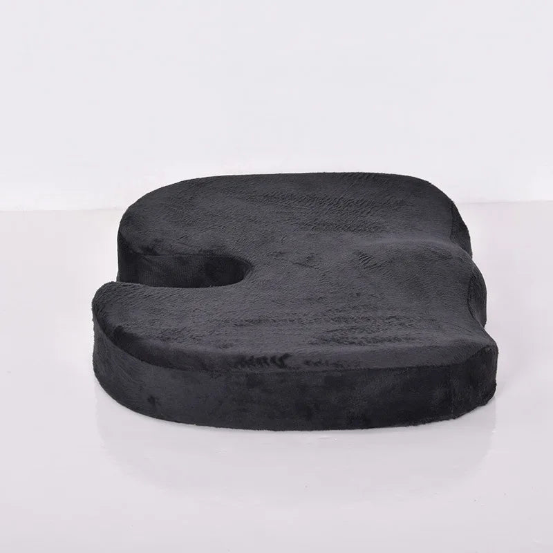 2 In 1 Bamboo Fiber Memory Foam Seat Cushion Back Cushion Slow Rebound Waist Support Set for Home Office Health Care