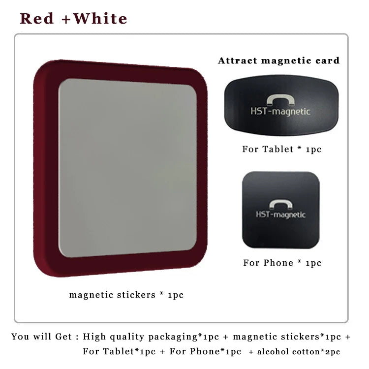 Wall Mount Tablet Magnetic Stand Magnet Adsorption to pick-and-place For iPad Air Mini For phone For Kindle PW - Red