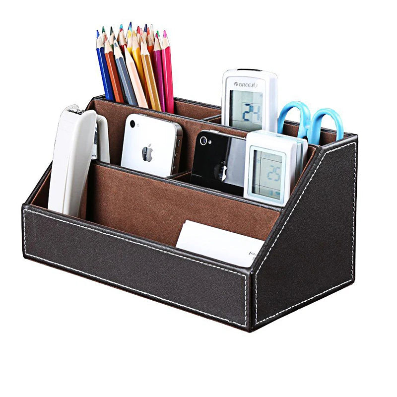 mirui-pu-leather-desk-stand-skin-care-cosmetic-organizer-pen-holder-desktop-accessories-storage-grids-container-gifts-box-case
