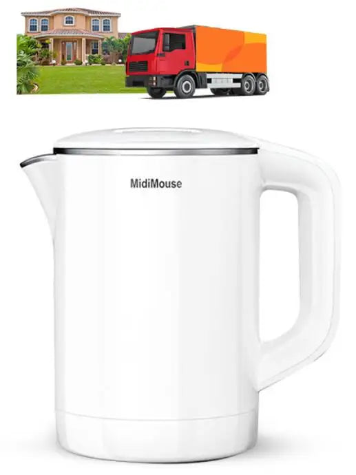 1.2L electric kettle used in car and truck and home 12v to 220v version or 24v to 220V version or 12v to 24v version