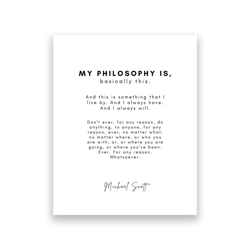 The Office TV Show Art Canvas Poster Painting Michael Scott Quotes Wall Picture Print Office Home Minimalist Decoration