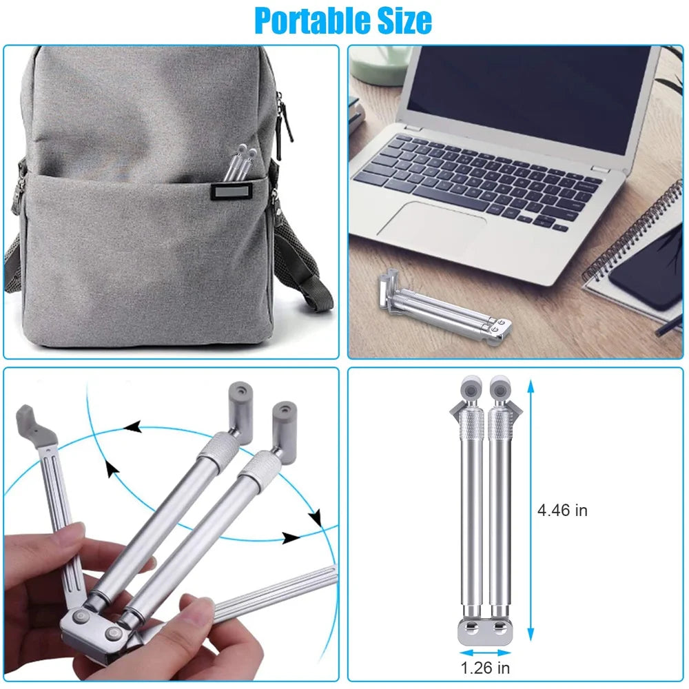 Portable Laptop Stand Aluminum Alloy Holder Foldable Universal Notebook PC Riser Support for Macbook Pro Android