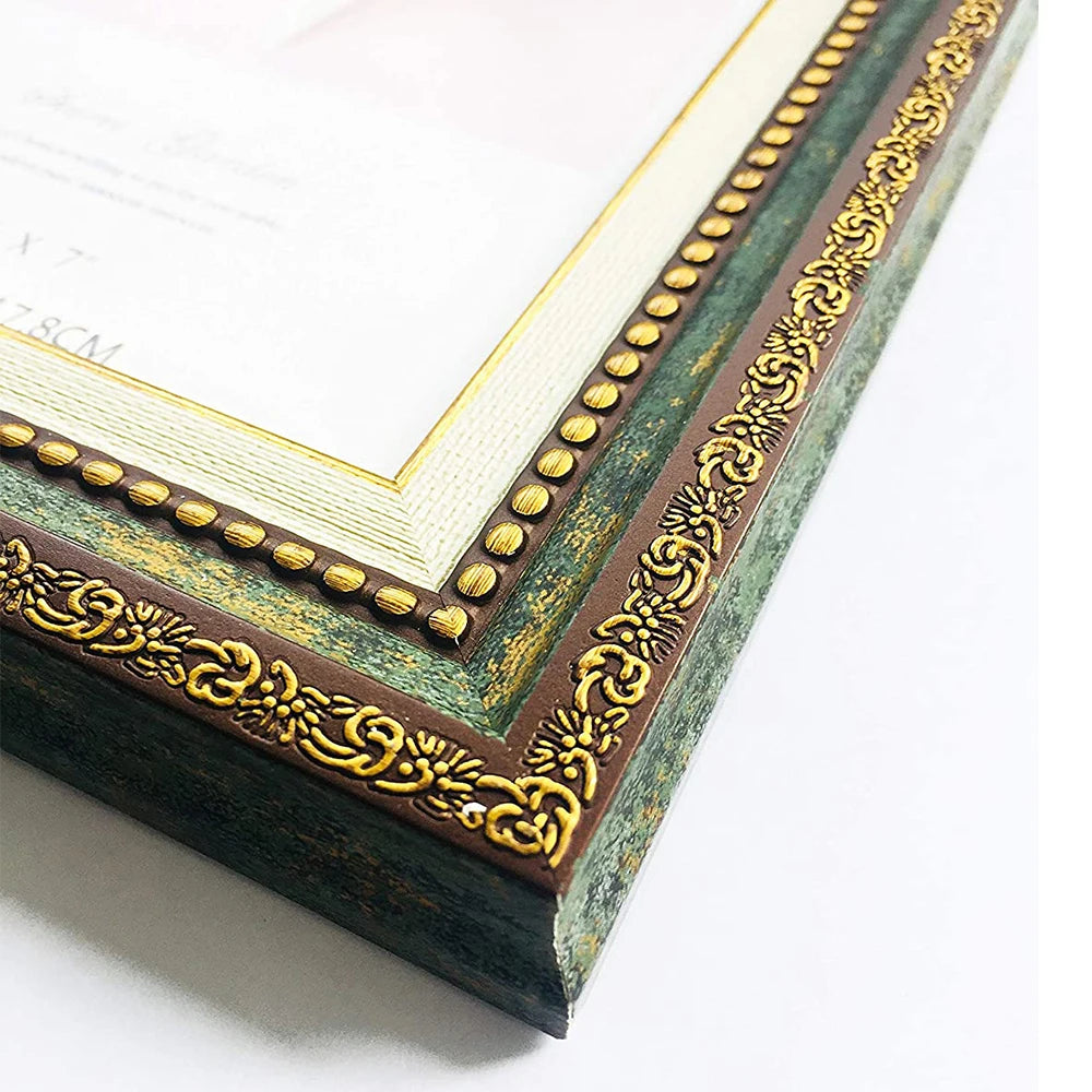 Photo frame retro blue 5 x 7 photo frame home office for photo frame unique design Christmas Valentine’s Day gift