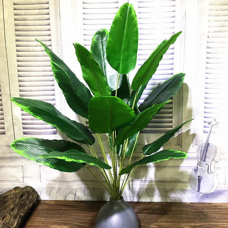 70-85CM Artificial Large Rare Palm Tree Banana Tree Green Simulated Plants Garden Hotel Office Home Decoration