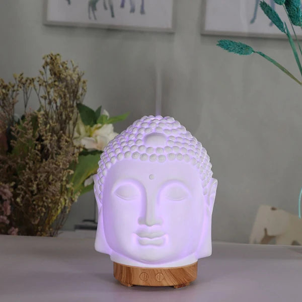 100ml Essential Oil Diffuser Buddha head Humidifier With Night Lamp Aromatherapy Mist Foger Maker Essential Oil Diffuse