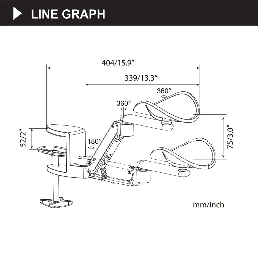 Arm Rests Ergonomic Arm Rest Rotating Computer Desk Arm Rest Support Office Arm Pads Wrist Rest Support Mouse Pad Hand