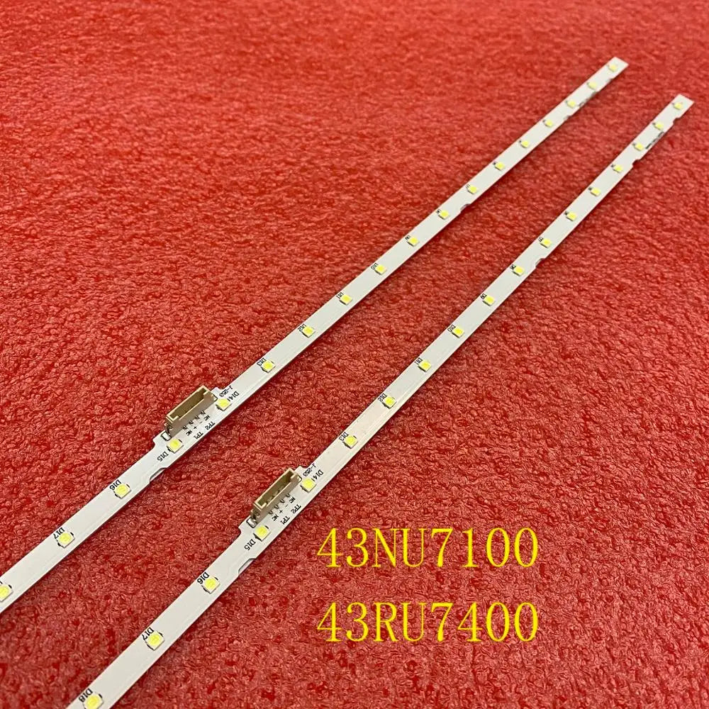 LED strip(2)for Samsung UE43N5510 43NU7100 UE43NU7100 UN43NU7100 UE43NU7100U AOT_43_NU7100F UE43NU7120U UE43NU7170U